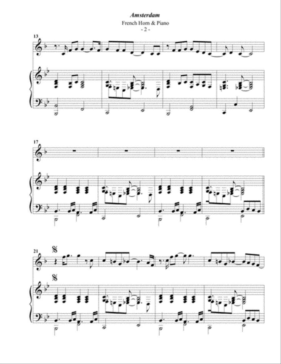 Amsterdam Horn scores gallery preview page 2
