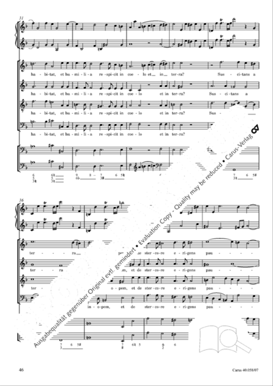 Vesperae solennes de Dominica 4-Part scores gallery preview page 51