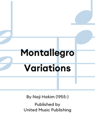 Book cover for Montallegro Variations