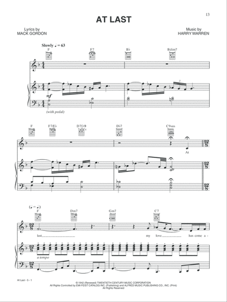 Vocal Complete -- Female Voice Jazz Standards Piano, Vocal, Guitar scores gallery preview page 3