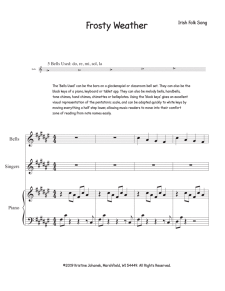 Frosty Weather & 3 More Pentatonic Winter Songs (Frosty Weather, Wintertime Is Here, Snow Song, & An image number null