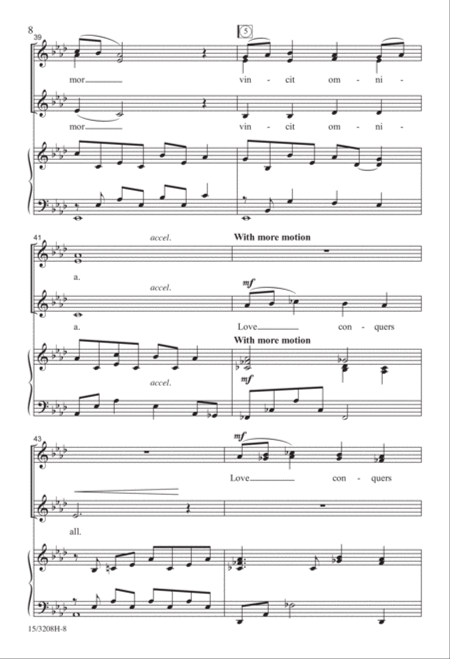 Amor Vincit Omnia Amor Vincit Omnia SSA scores gallery preview page 8