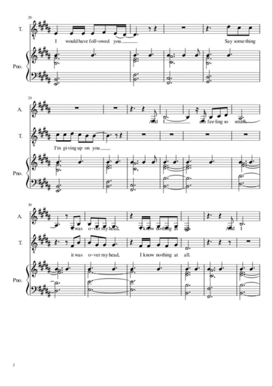 Say Something 4-Part scores gallery preview page 2