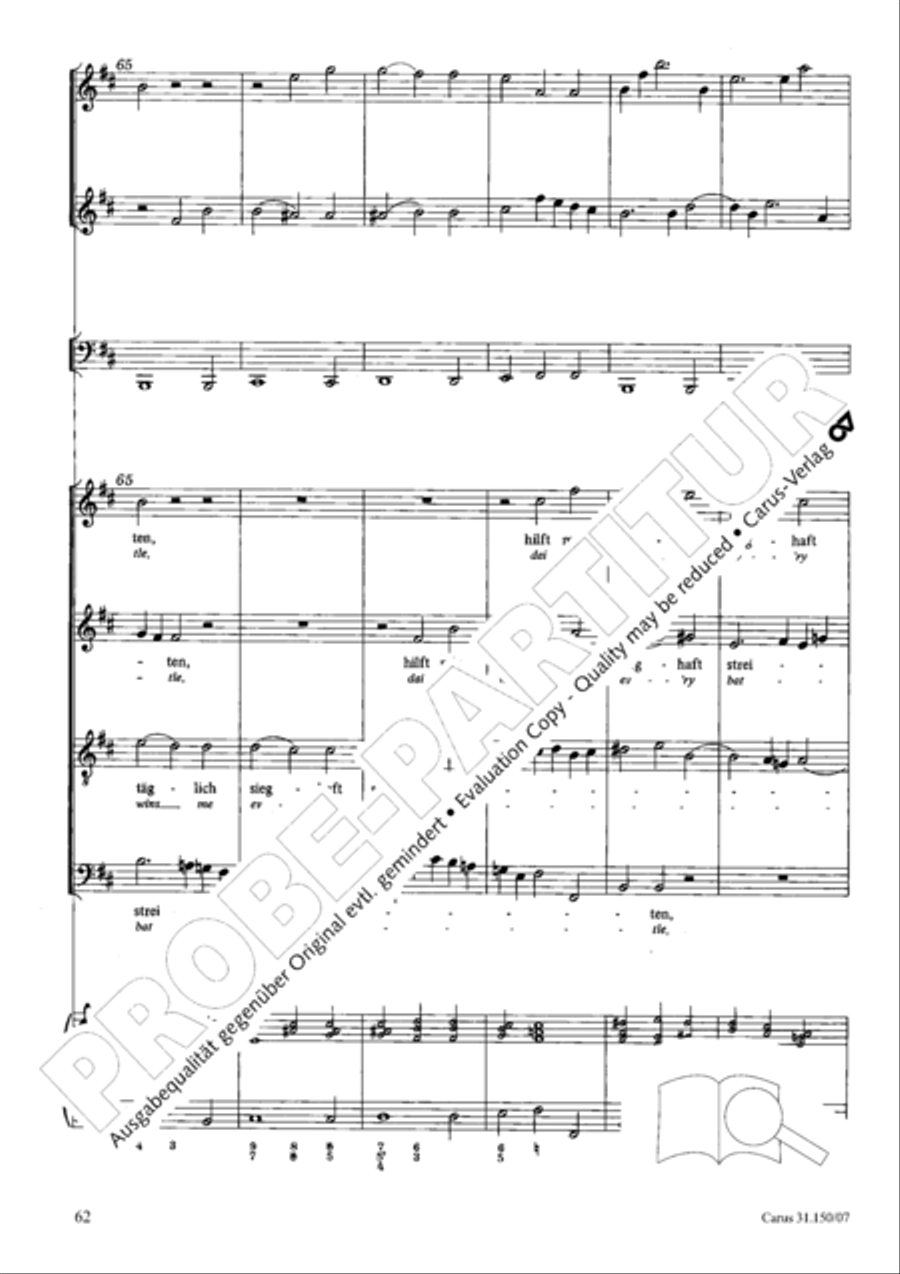 O my Lord, I long for thee (Nach dir, Herr, verlanget mich) 4-Part scores gallery preview page 63