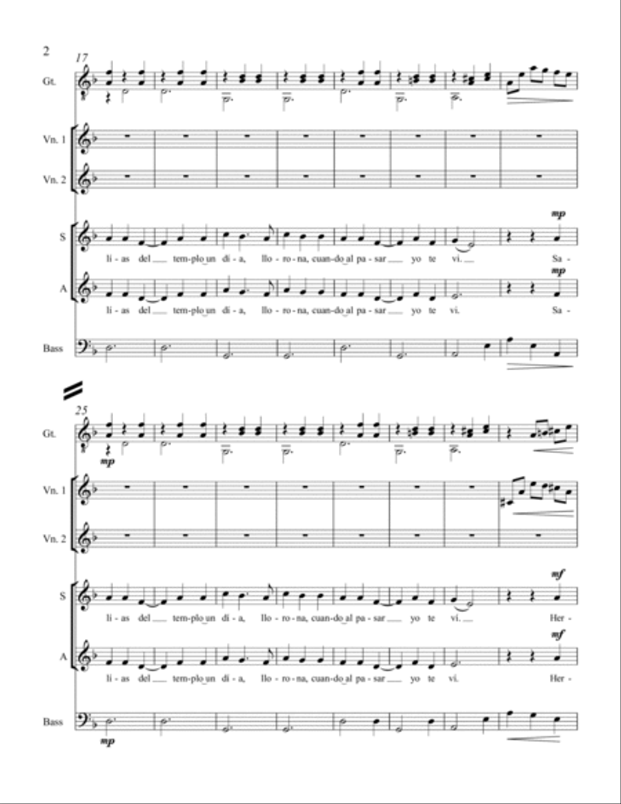 La Llorona Choir scores gallery preview page 4
