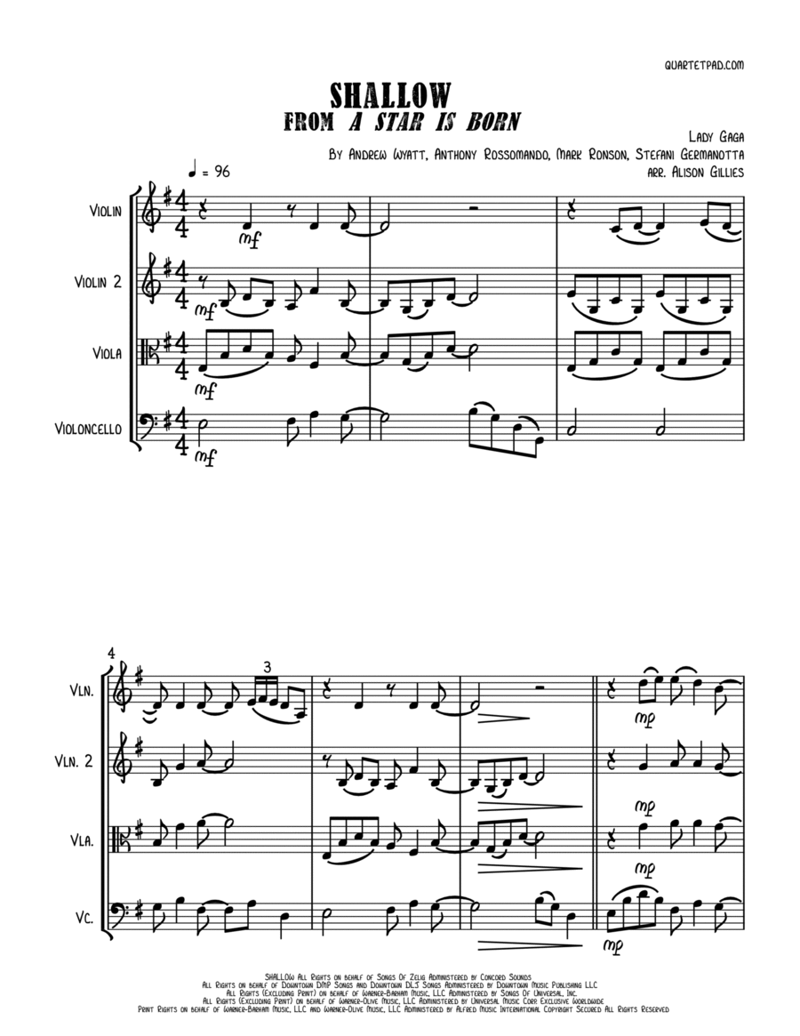 Shallow Shallow String Trio scores gallery preview page 1