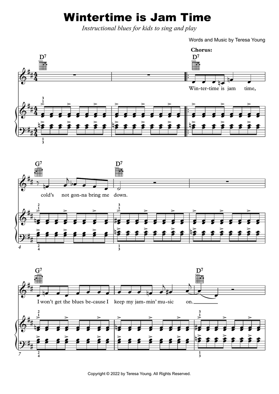 Wintertime is Jam Time Voice scores gallery preview page 1