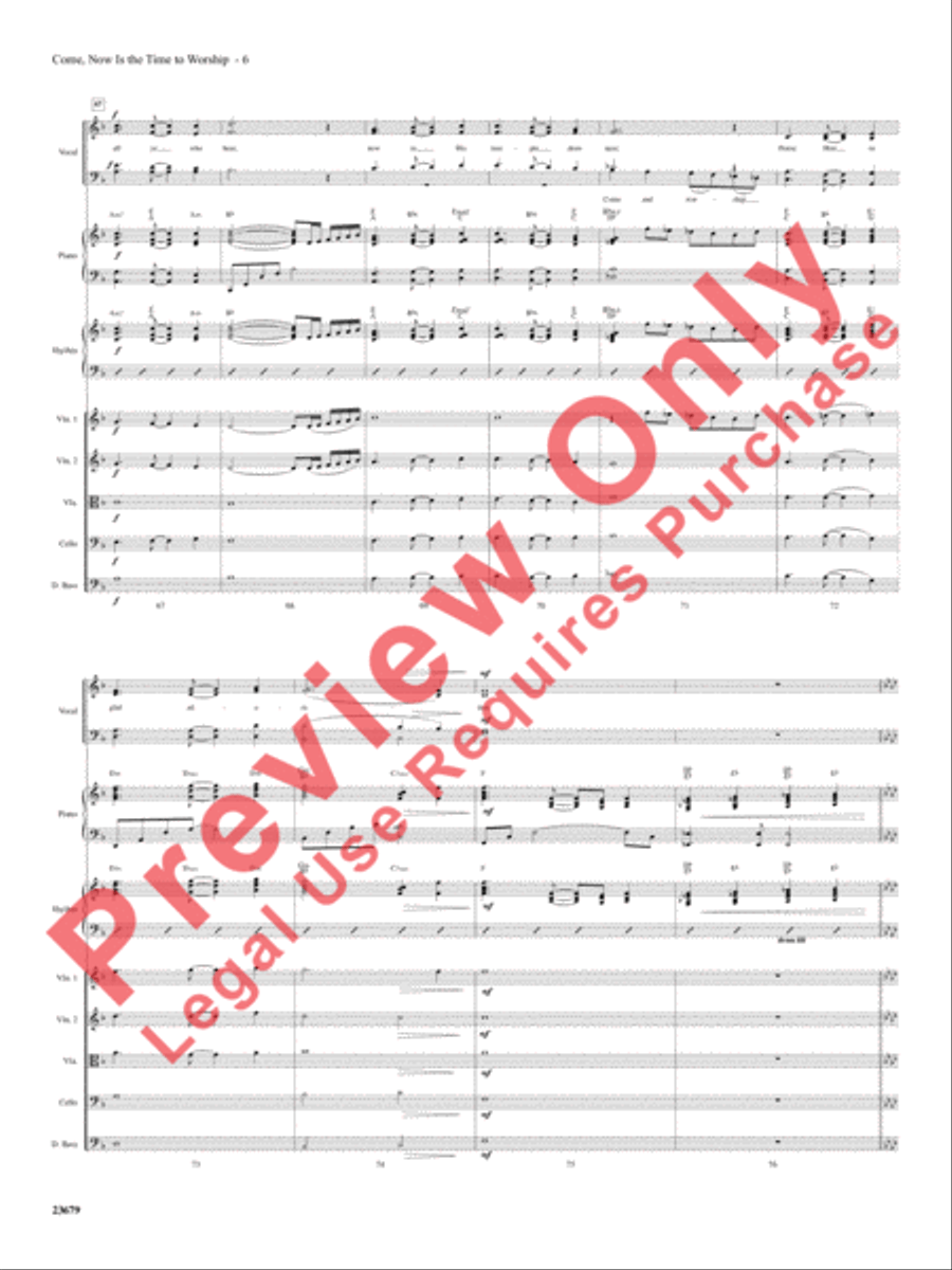 Come, Now Is the Time to Worship Choir scores gallery preview page 7
