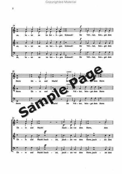 Hymnus (psalm 96 & 98) Satb