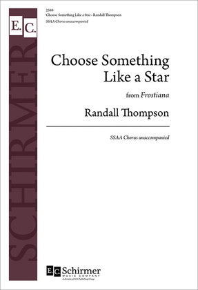 Book cover for Choose Something Like A Star - SSAA - From "Frostiana"