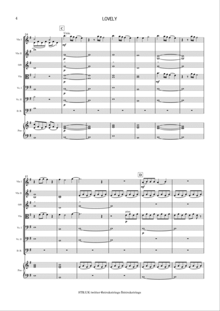 Lovely String Orchestra scores gallery preview page 5
