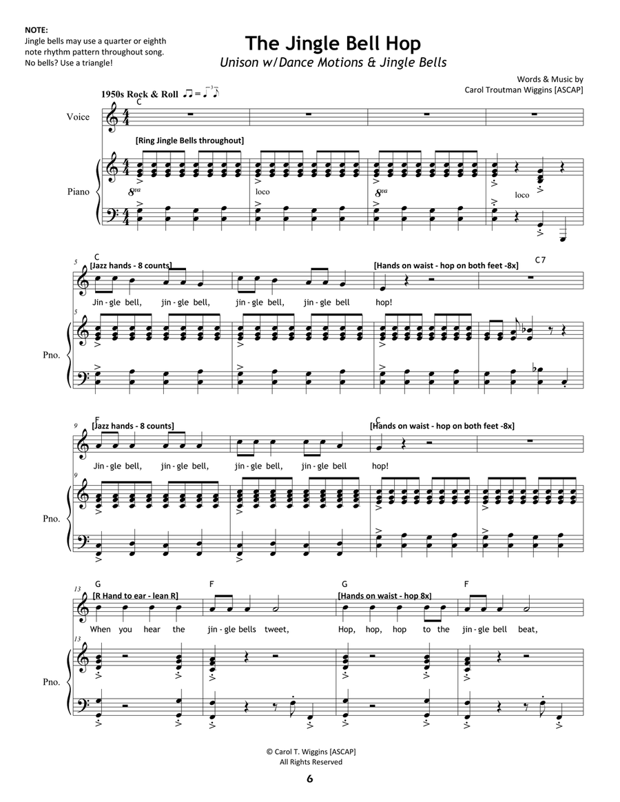 Hello, Winter! Instant Concert Series (10 Fun, Unison Winter Songs for Elementary Students) Unison Choir scores gallery preview page 6