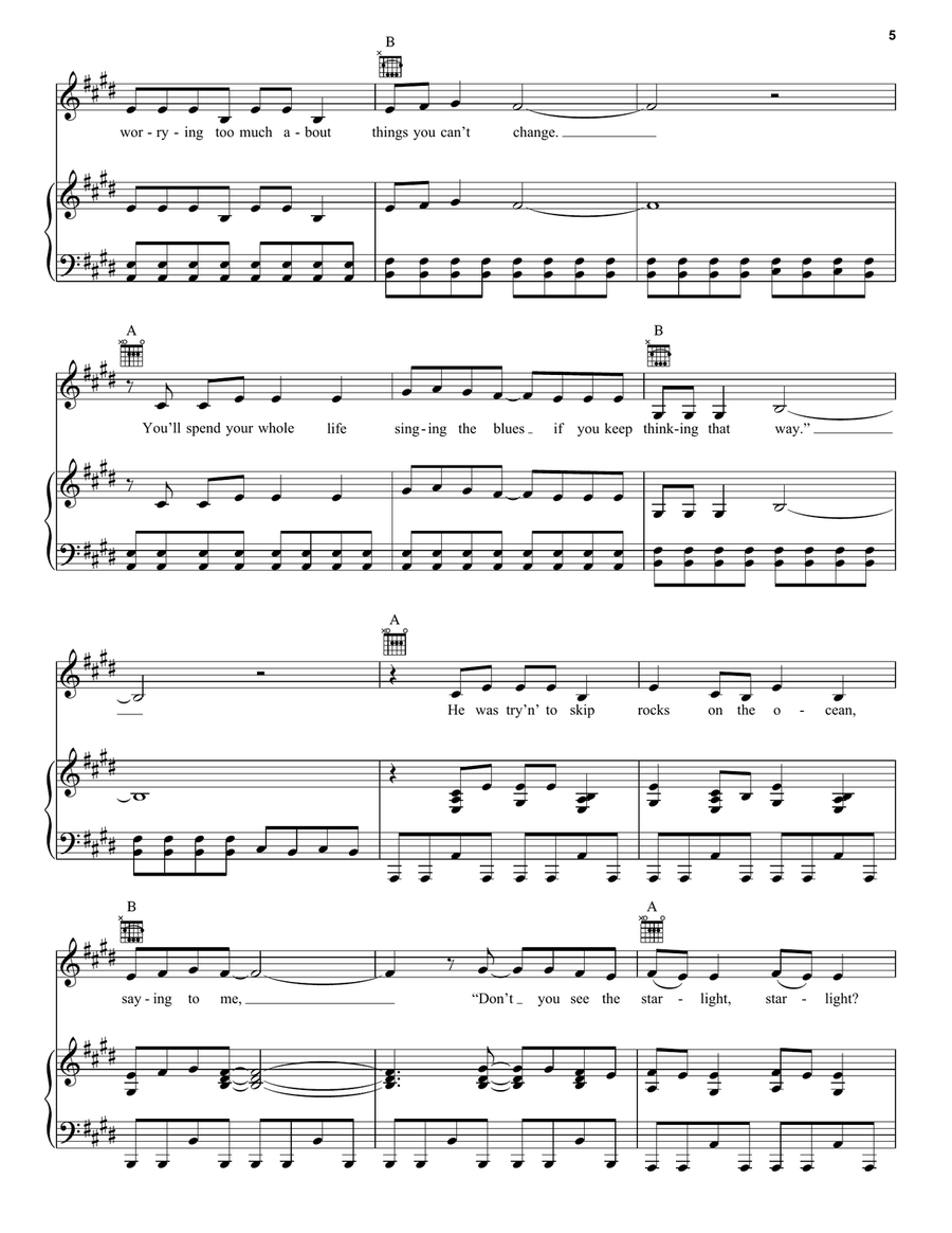 Starlight Acoustic Guitar scores gallery preview page 5