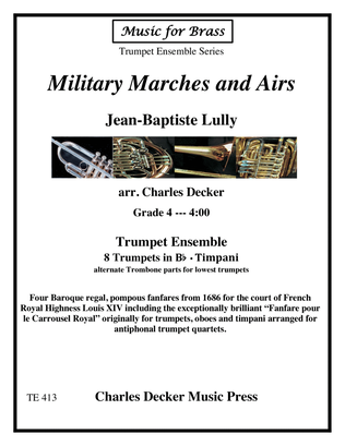 Book cover for Military Marches and Airs for Trumpet Ensemble