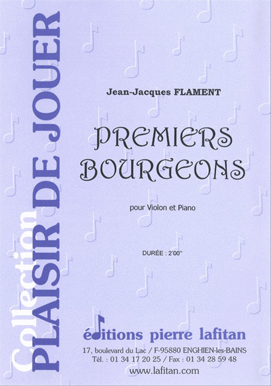 Premiers Bourgeons Violin Solo scores gallery preview page 1
