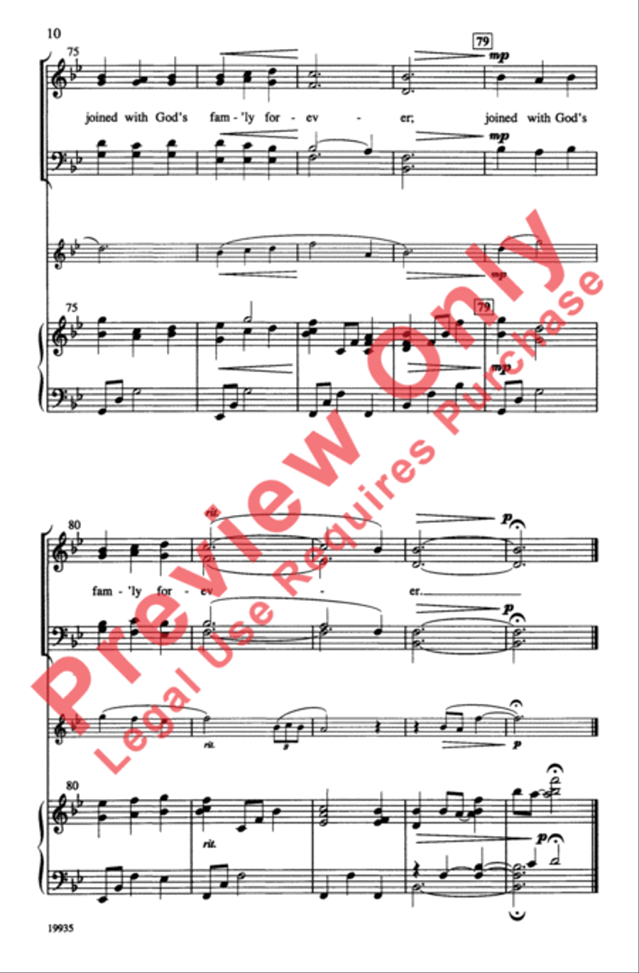 Come to the Water Come to the Water 4-Part scores gallery preview page 10