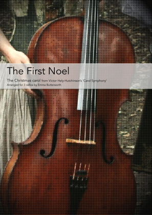 Book cover for The First Noel for 3 cellos