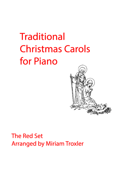 Traditional Christmas Carols for Piano: Red Set