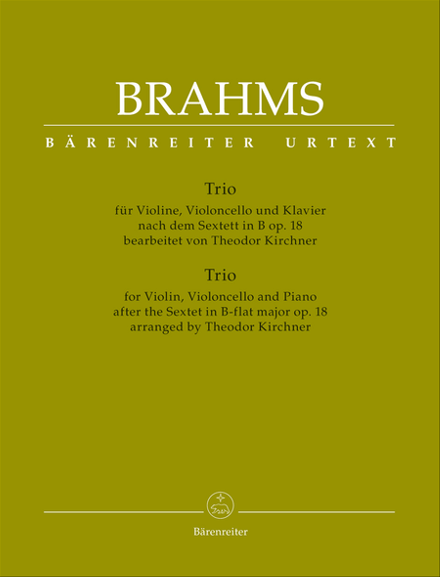 Trio fur Violine, Violoncello und Klavier (nach dem Sextett in B op. 18) Piano Trio scores gallery preview page 1