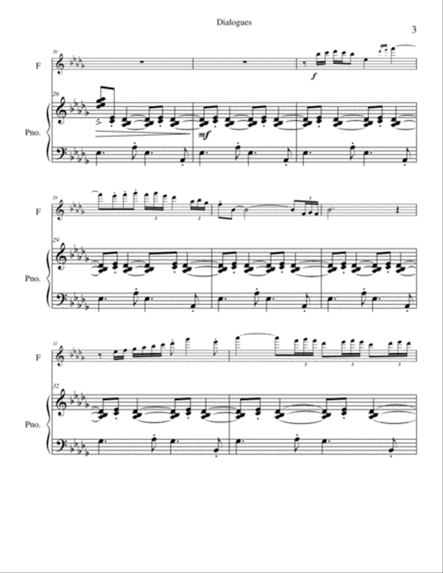Dialogues Flute Solo scores gallery preview page 3