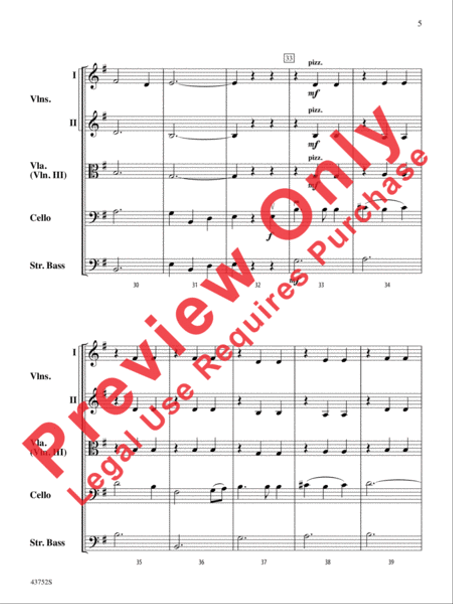 Moonlight Shadows Moonlight Shadows String Orchestra scores gallery preview page 6