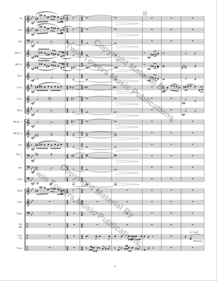 Ritmo Della Terra Concert Band scores gallery preview page 5