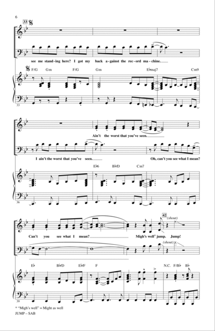 Jump (ed. Kirby Shaw) 3-Part scores gallery preview page 5