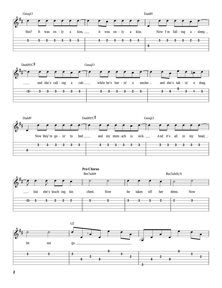 Mr. Brightside Acoustic Guitar scores gallery preview page 2