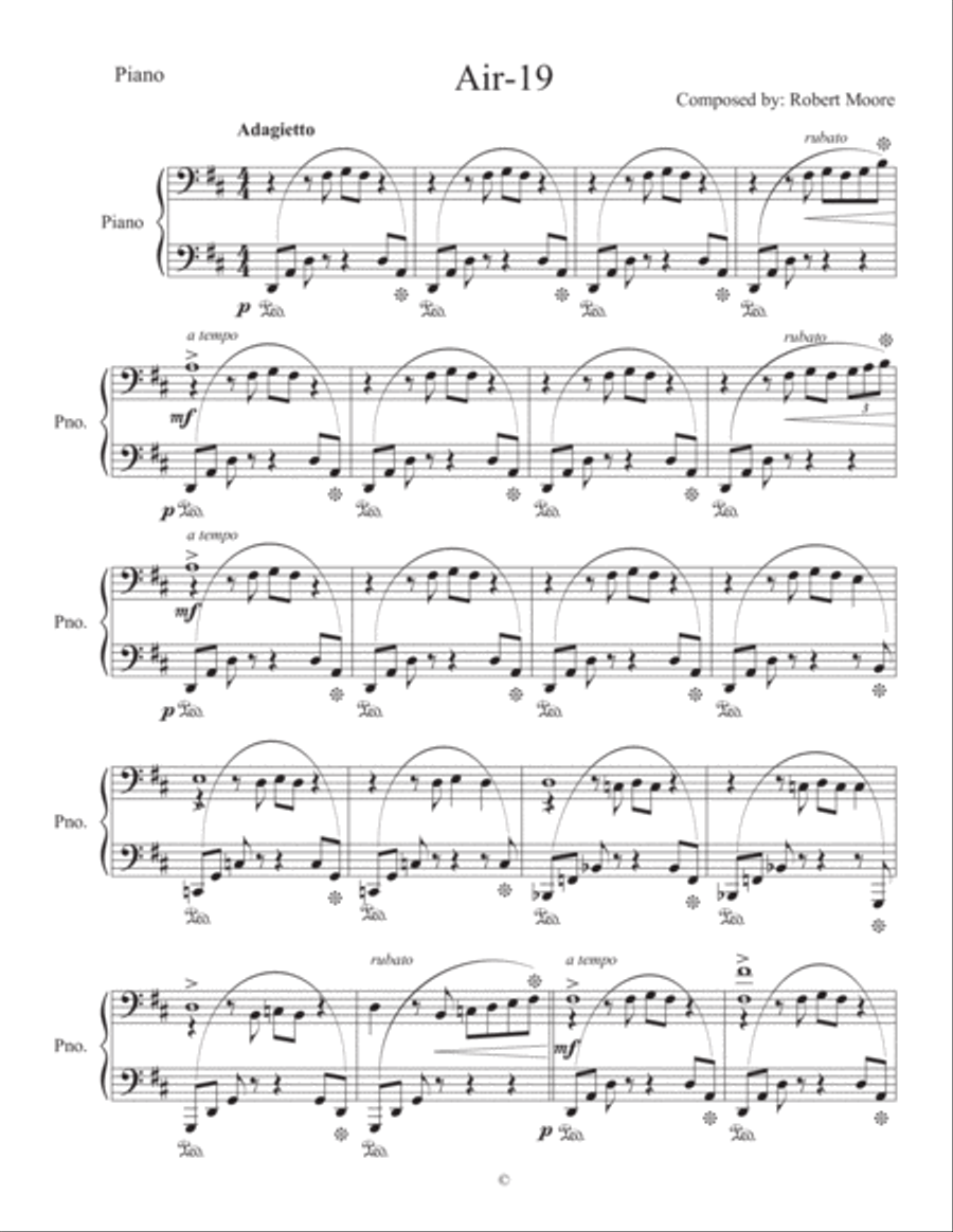 Air-19 Piano Solo scores gallery preview page 1