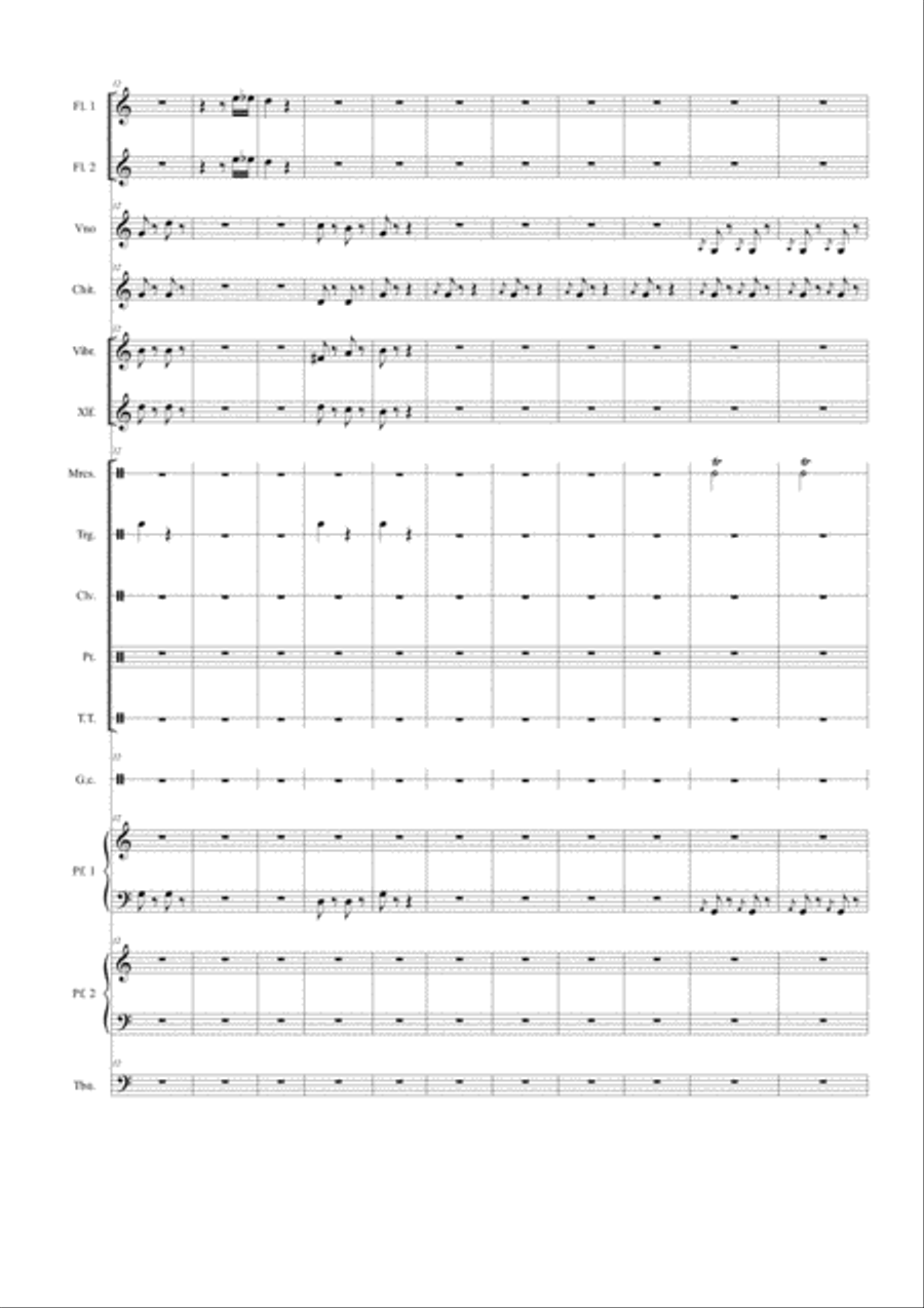 Can Can per orchestra Large Ensemble scores gallery preview page 2
