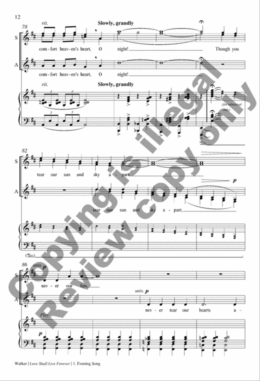 Love Shall Live Forever SSAA scores gallery preview page 13