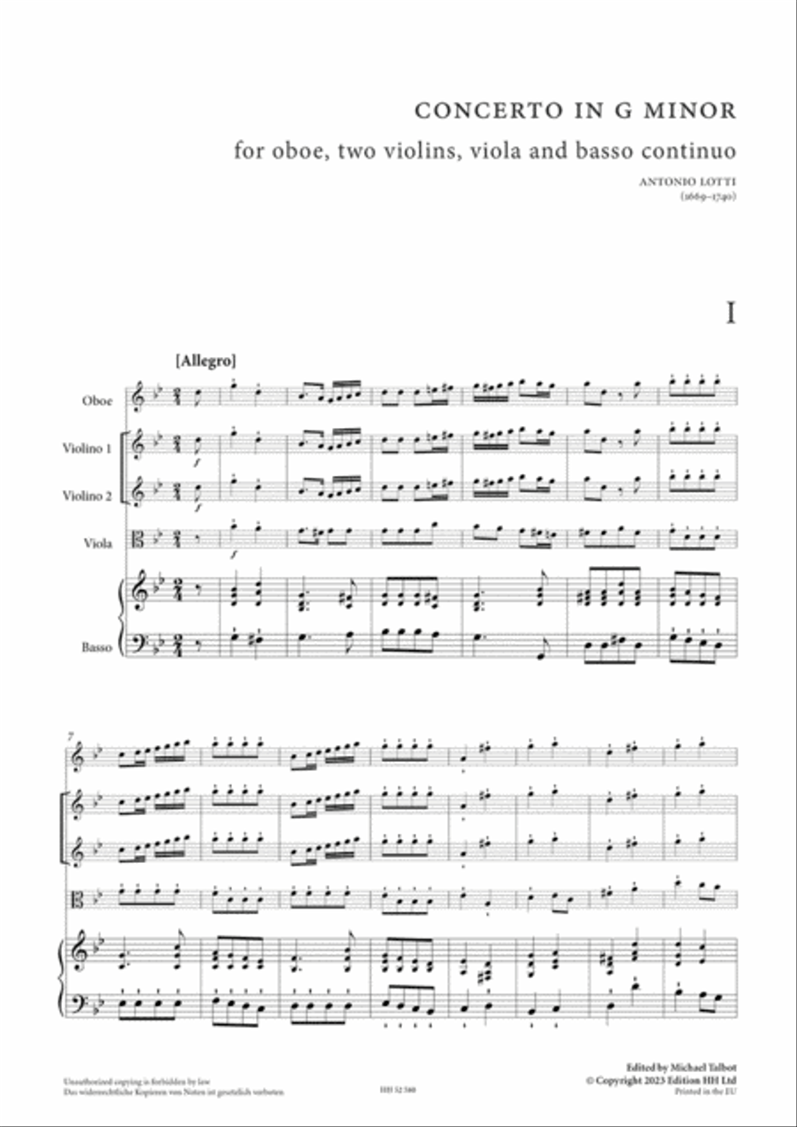 Oboe concerto in G minor Oboe concerto in G minor Viola scores gallery preview page 2