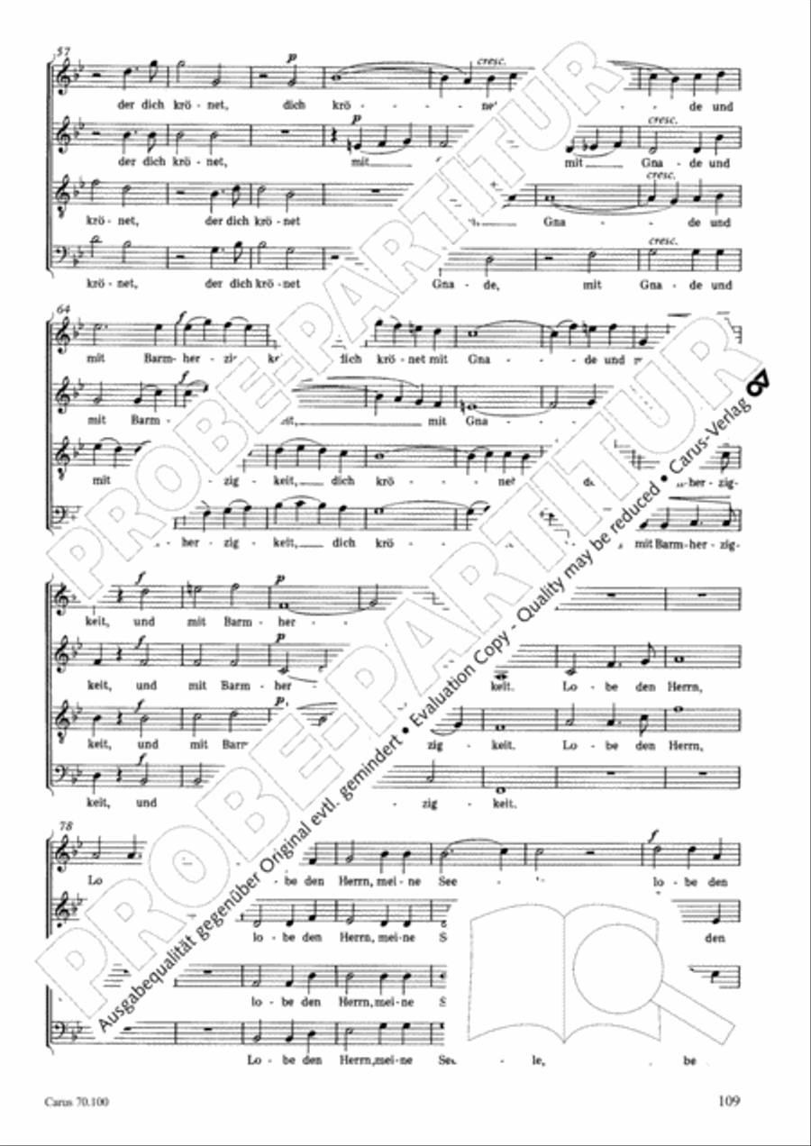 Geistliches Chorbuch der Romantik Choir scores gallery preview page 110