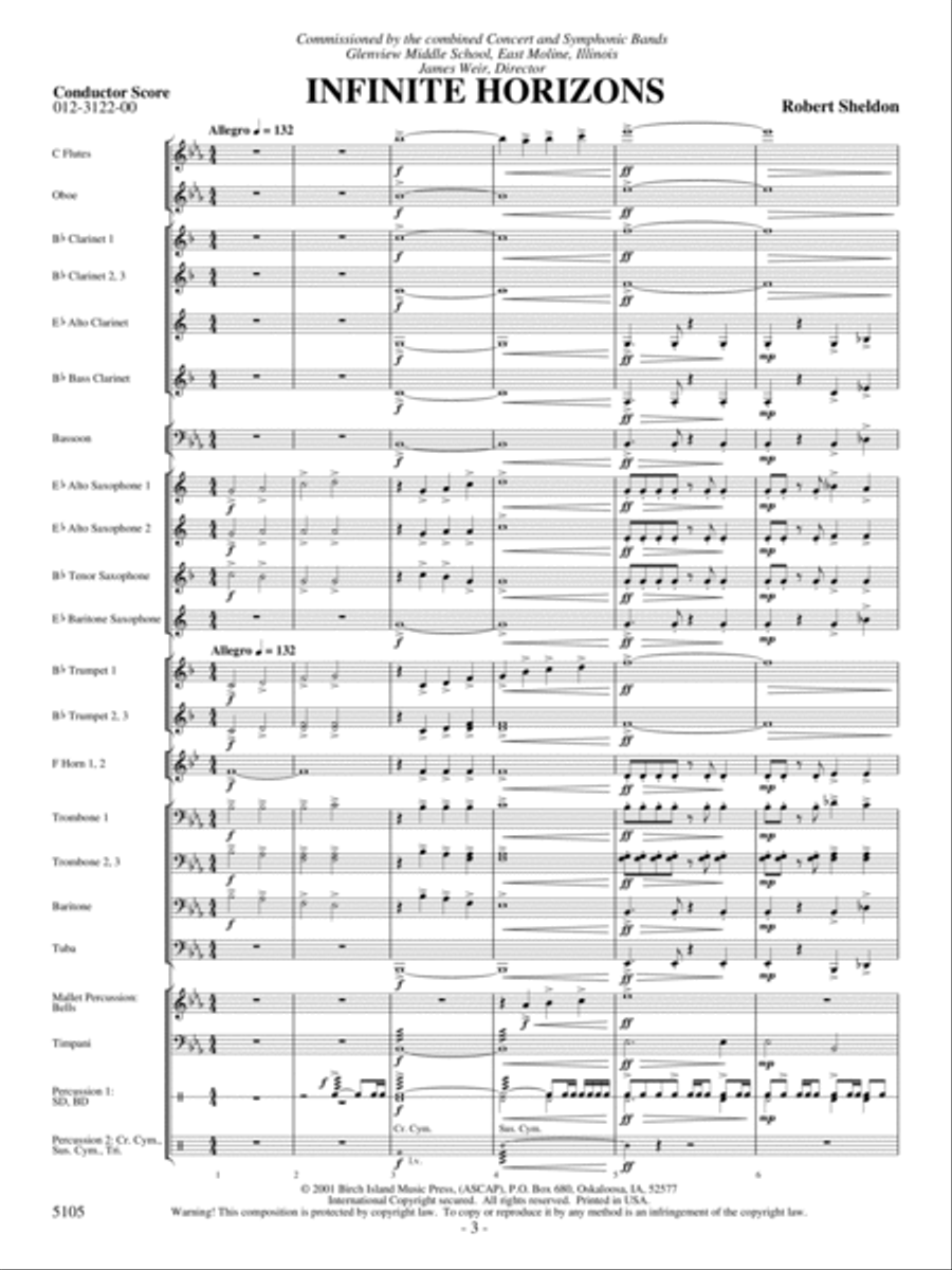 Infinite Horizons Concert Band scores gallery preview page 2