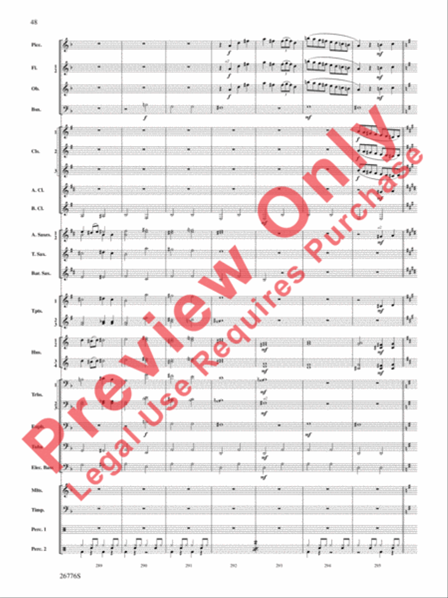 The Music of Disneyland Concert Band scores gallery preview page 49