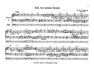 Telemann: Twelve Easy Chorale Preludes