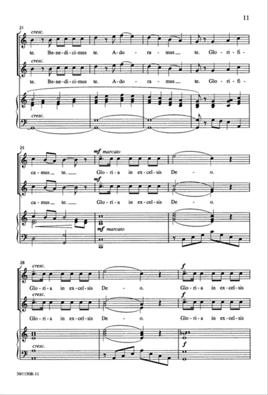 Messe Brève Messe Brève 2-Part scores gallery preview page 12