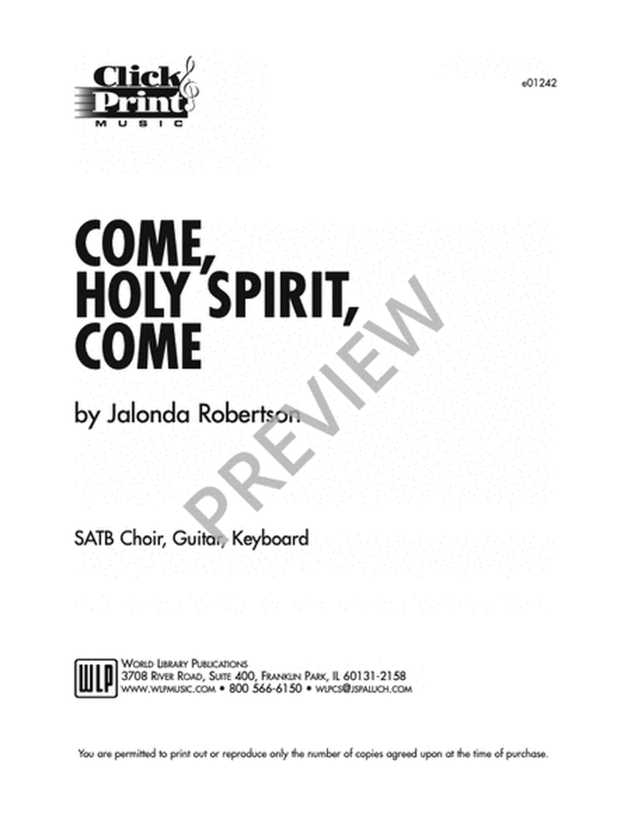 Come, Holy Spirit, Come image number null