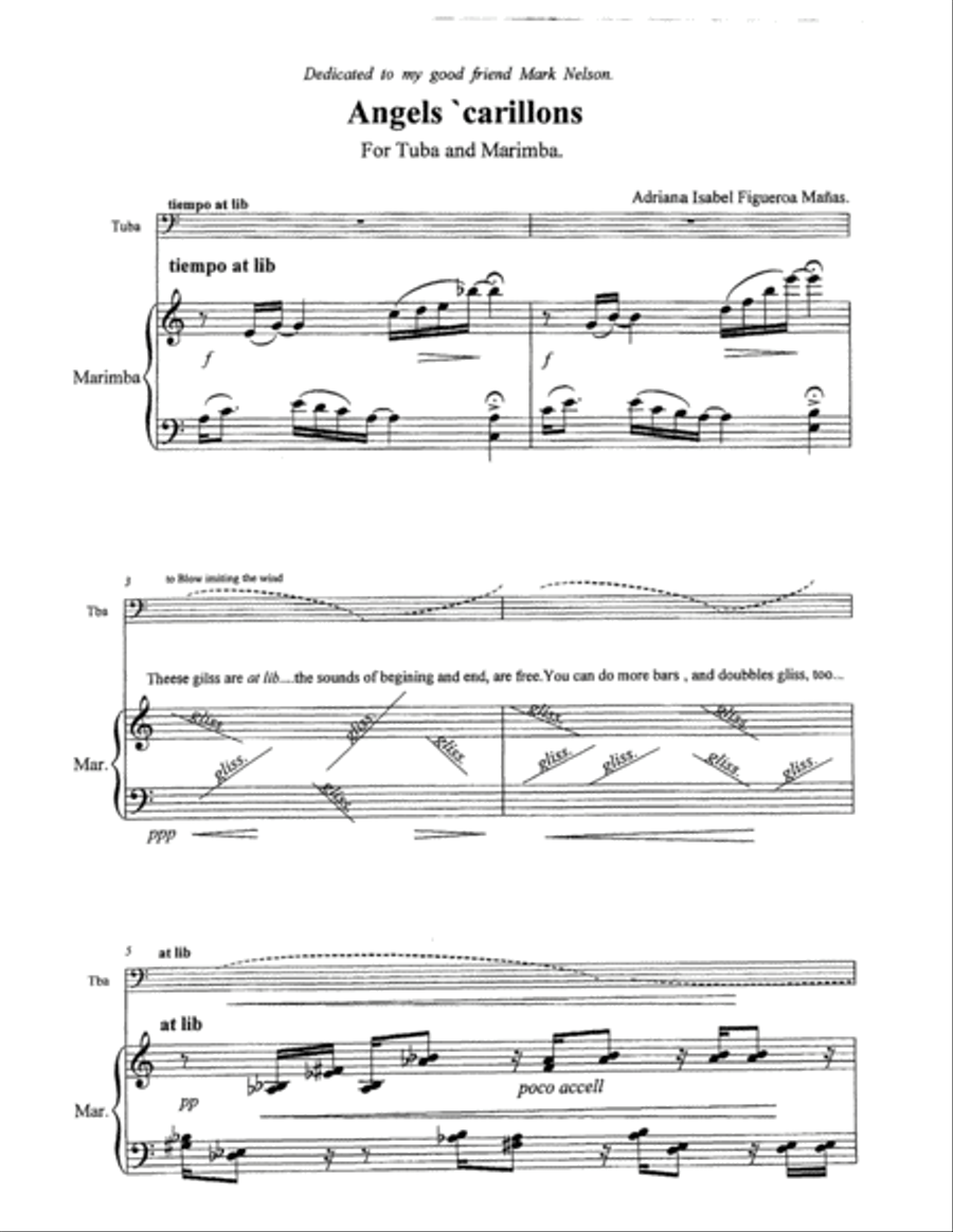 Angels Carillons Tuba scores gallery preview page 2