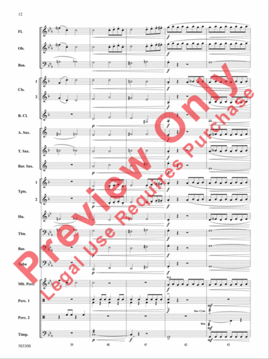 Zombie Rock Concert Band scores gallery preview page 13