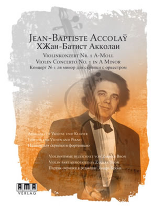 Book cover for Jean-Baptiste Accolay Violin Concerto No. 1 in A Minor