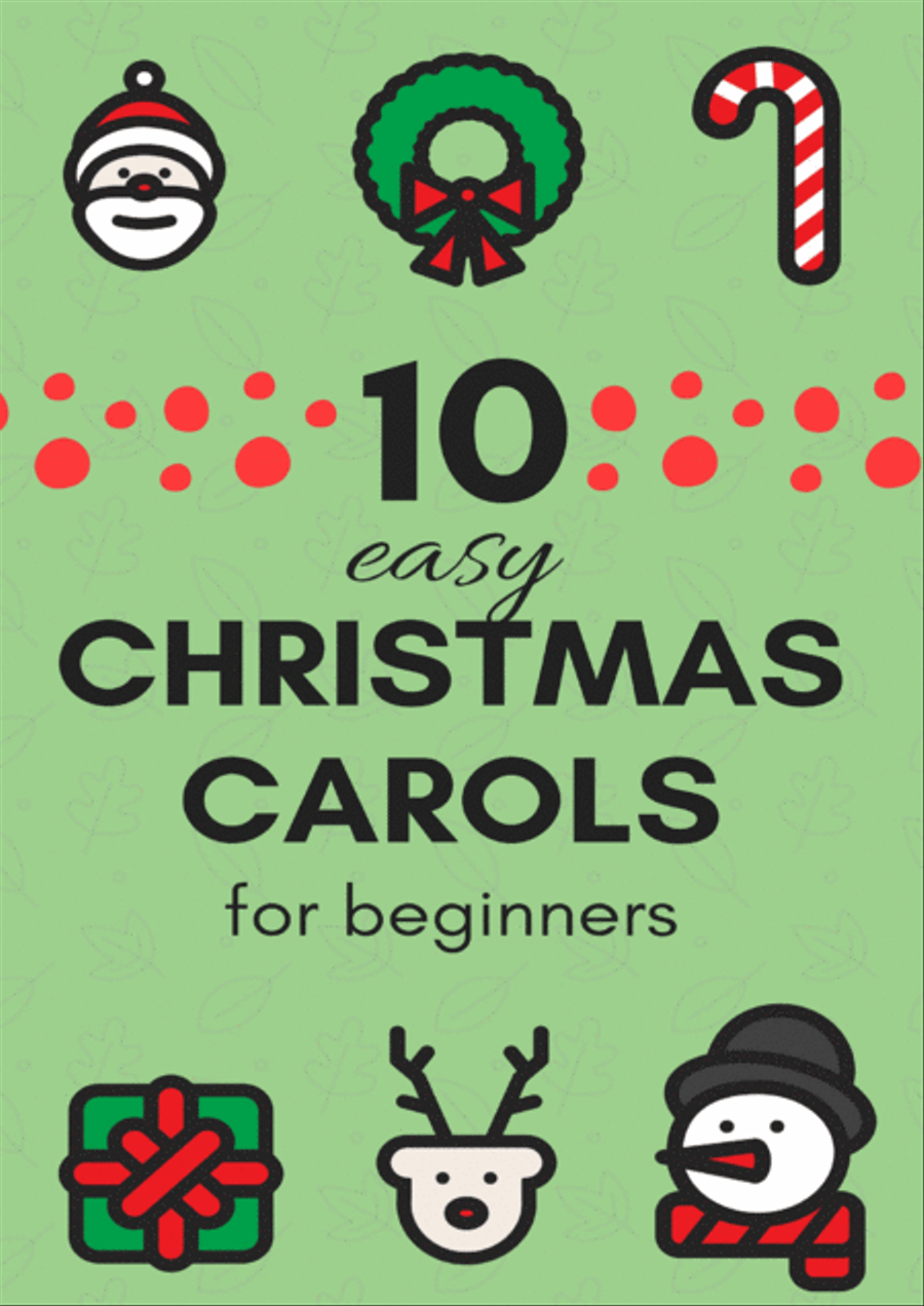 10 Easy Christmas Carols for Trumpet Beginners (Music for Children) Trumpet Solo scores gallery preview page 1