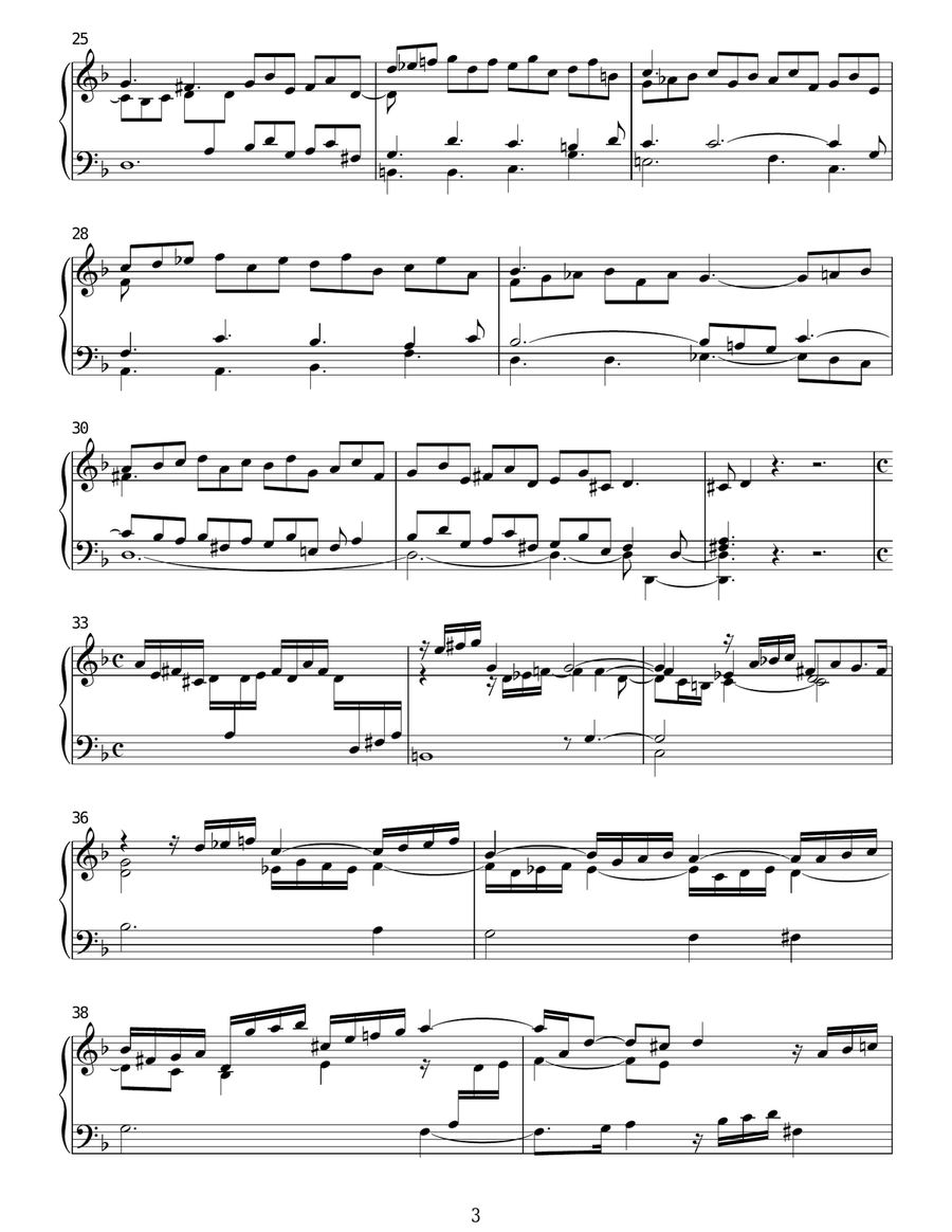Prelude In G Minor Buxwv163 Piano Solo scores gallery preview page 3