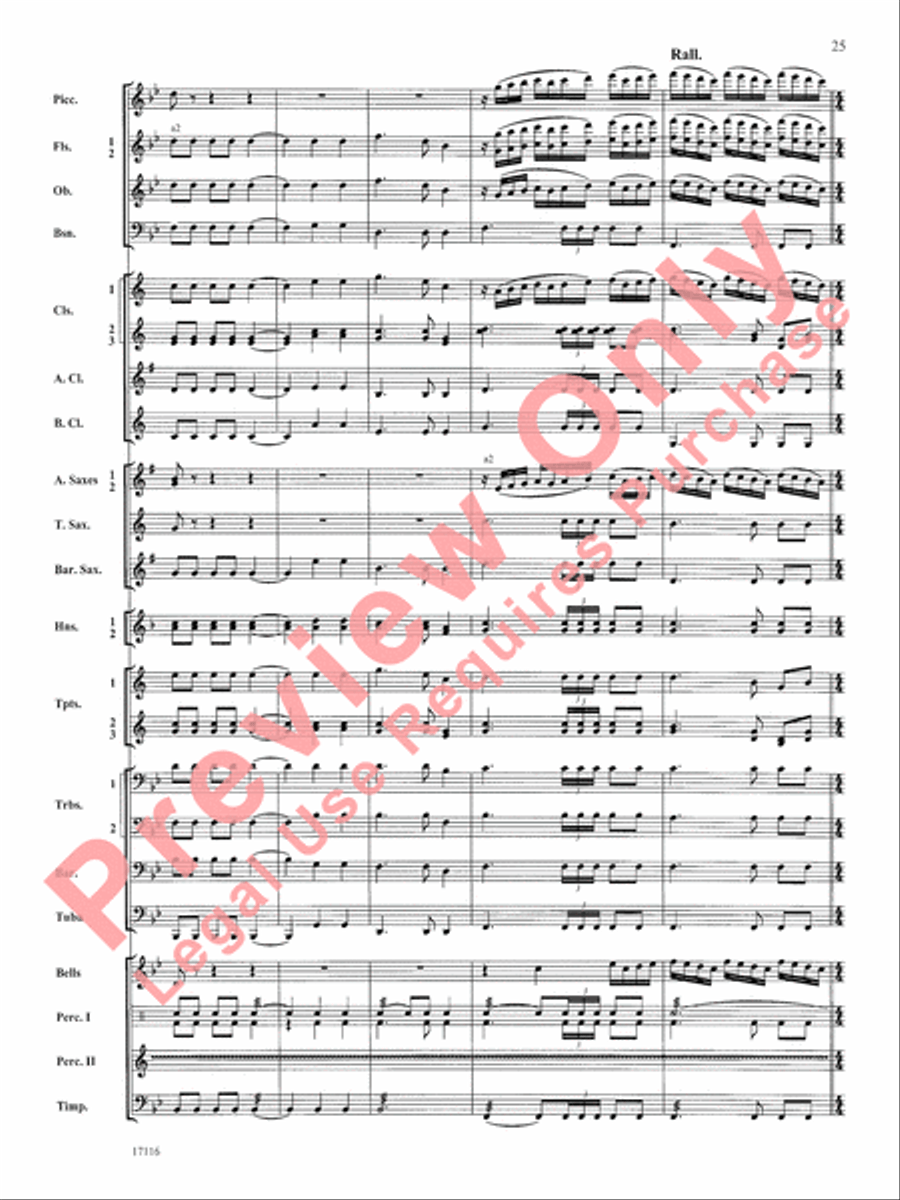 1812 Overture Concert Band scores gallery preview page 26