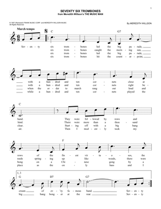 Seventy Six Trombones (from The Music Man)