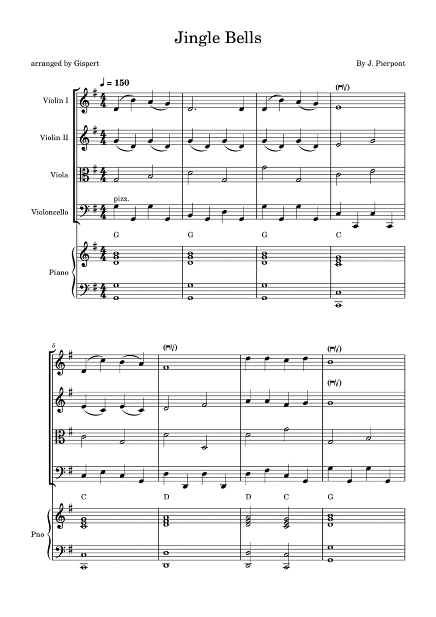 Jingle Bells (piano and chords) image number null