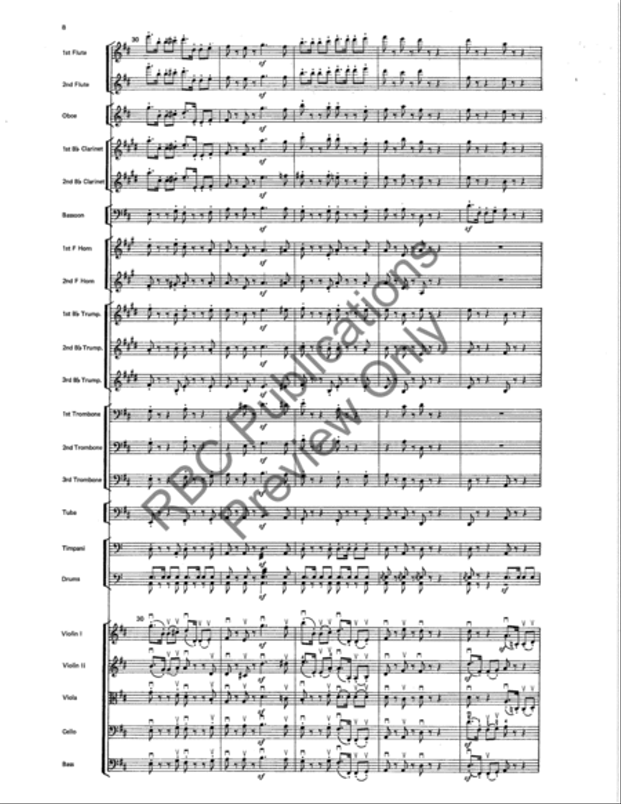 Symphony #4 Finale Full Orchestra scores gallery preview page 11