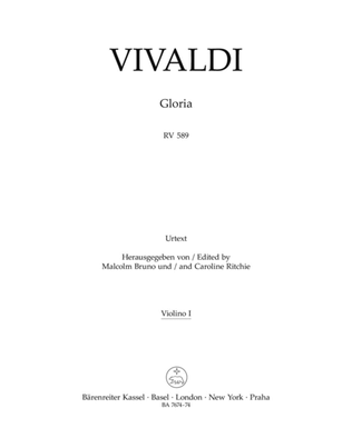 Book cover for Gloria RV 589