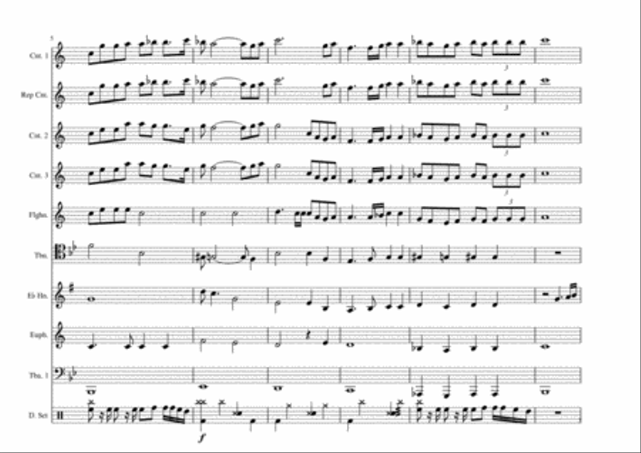 Bohemian Rhapsody Brass Ensemble scores gallery preview page 3
