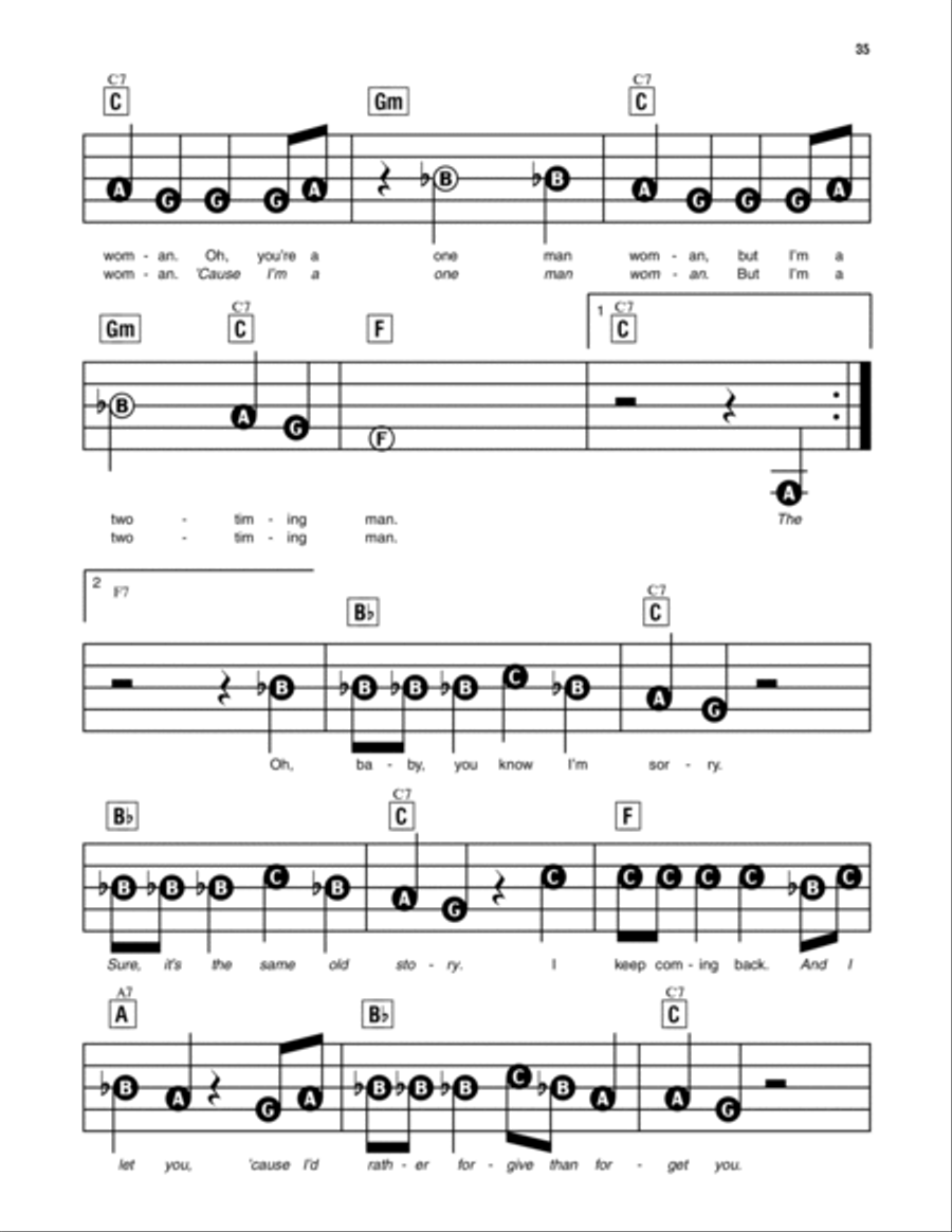 One Man Woman/One Woman Man Electronic Keyboard scores gallery preview page 2